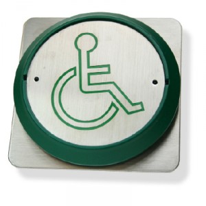 Exit button Wheelchair logo