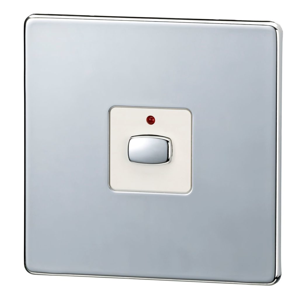 Ideal Technology Light Switch Single, Chrome